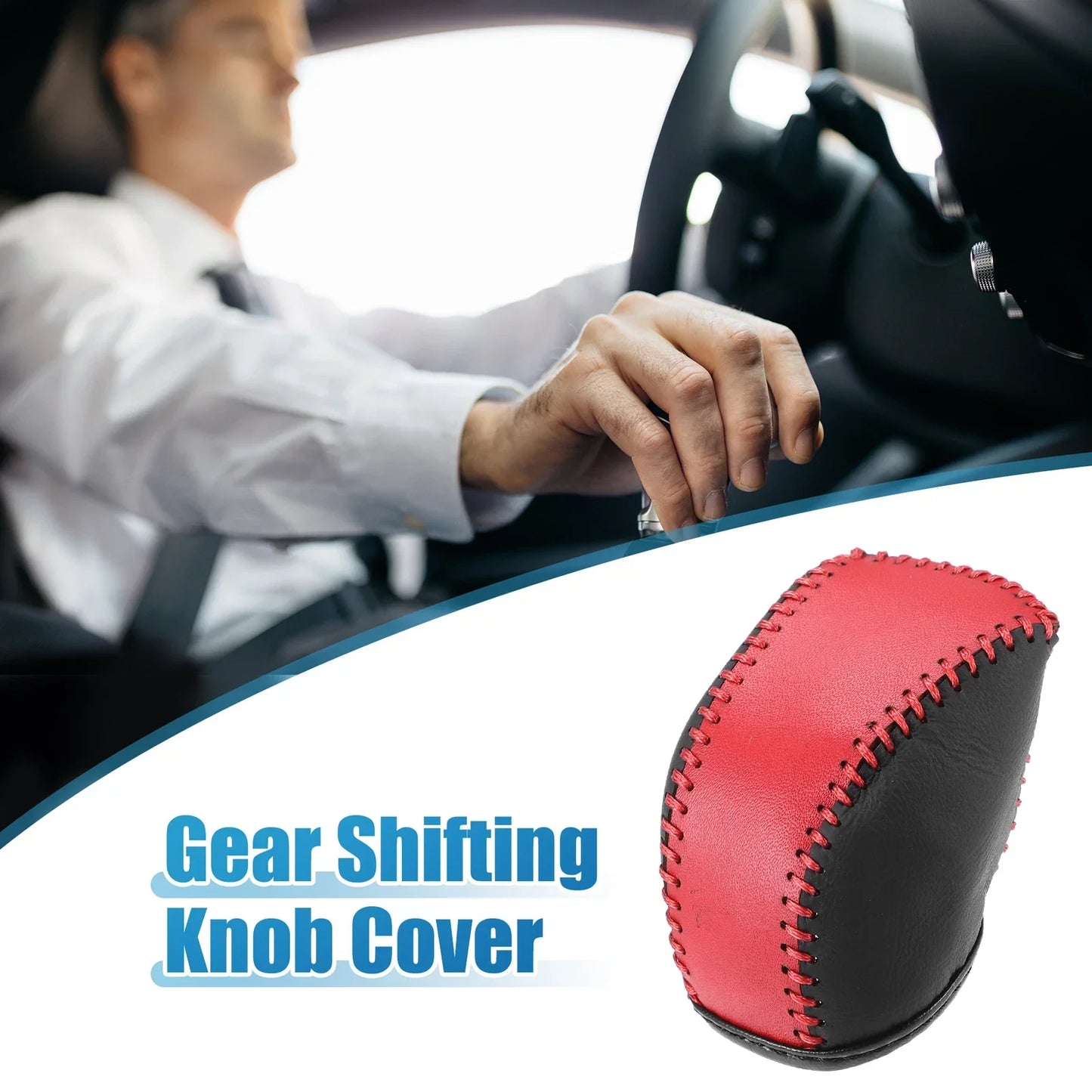 Gear Shift Lever Cover for Lexus NX 250 2022-2023 Black Red Interior Trim