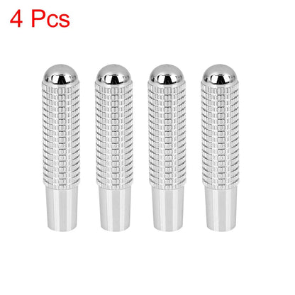 4 Pcs Silver Tone Bolt-On Door Lock Knobs for Benz C E S Class (2000-2023)