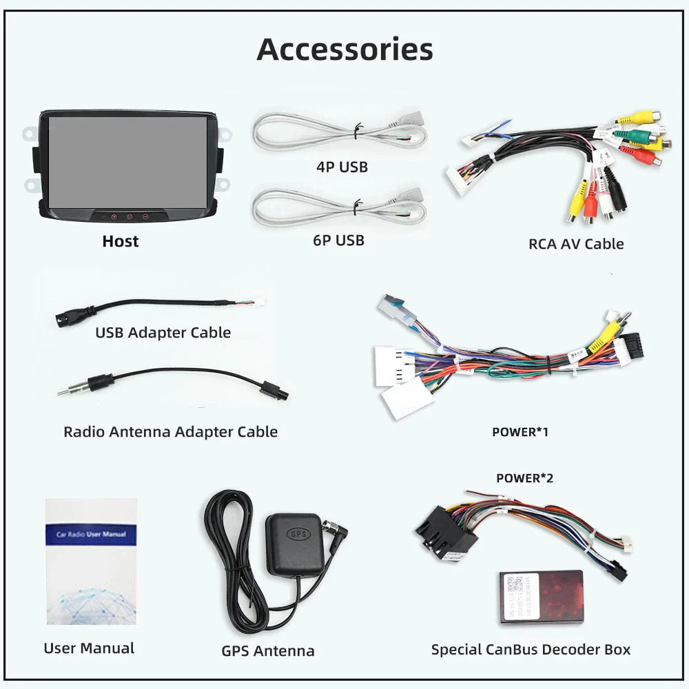 8'' GPS Sat Nav Car Stereo Radio for Renault Trafic (2014-2023)
