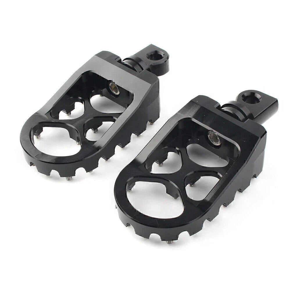 Wide Foot Pegs MX Style for Harley Dyna Sportster Iron 883 Fatboy (2004-2023)