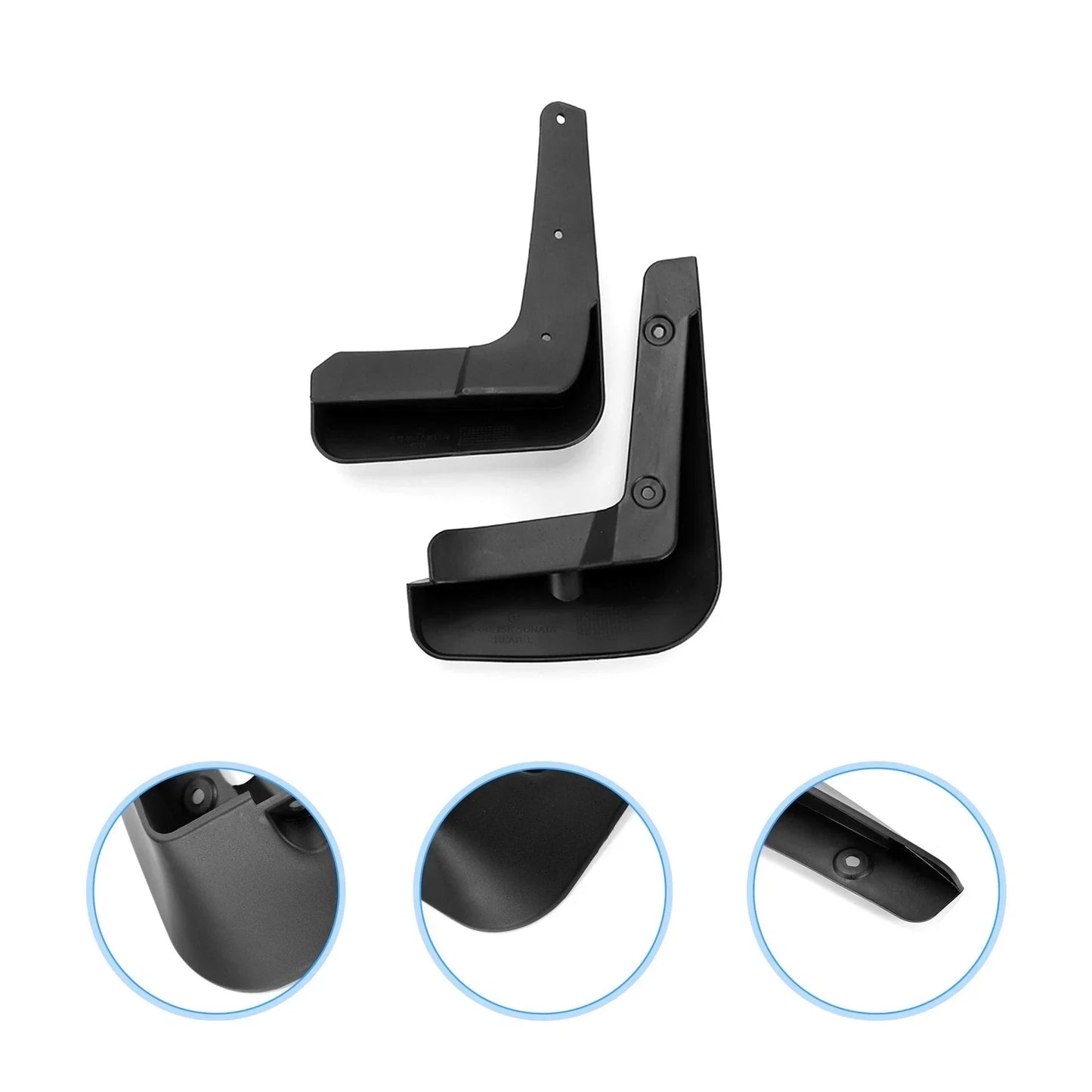 Front & Rear Mud Flap Splash Guards for Hyundai Sonata (2017)