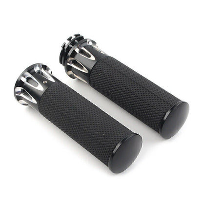 Black Handle Bar Hand Grips for Harley Sportster XL883 XL1200 (2004-2023)