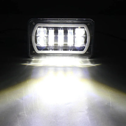 4x6" H4 RGB Headlights for Ford Chevrolet Silverado