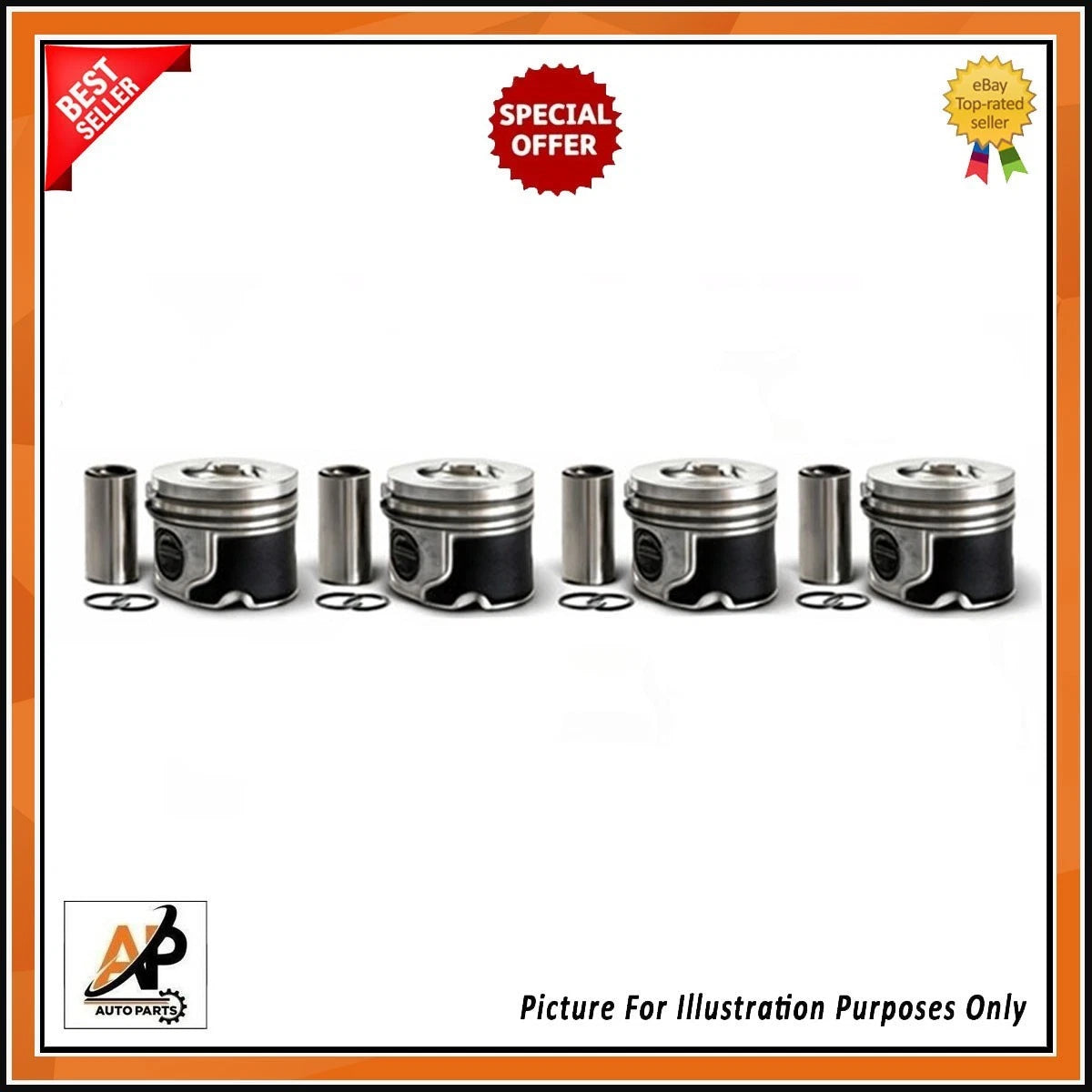 Engine Piston with Rings Replacement for Land Rover 204DTA Ingenium 2.0 (2000–2018)