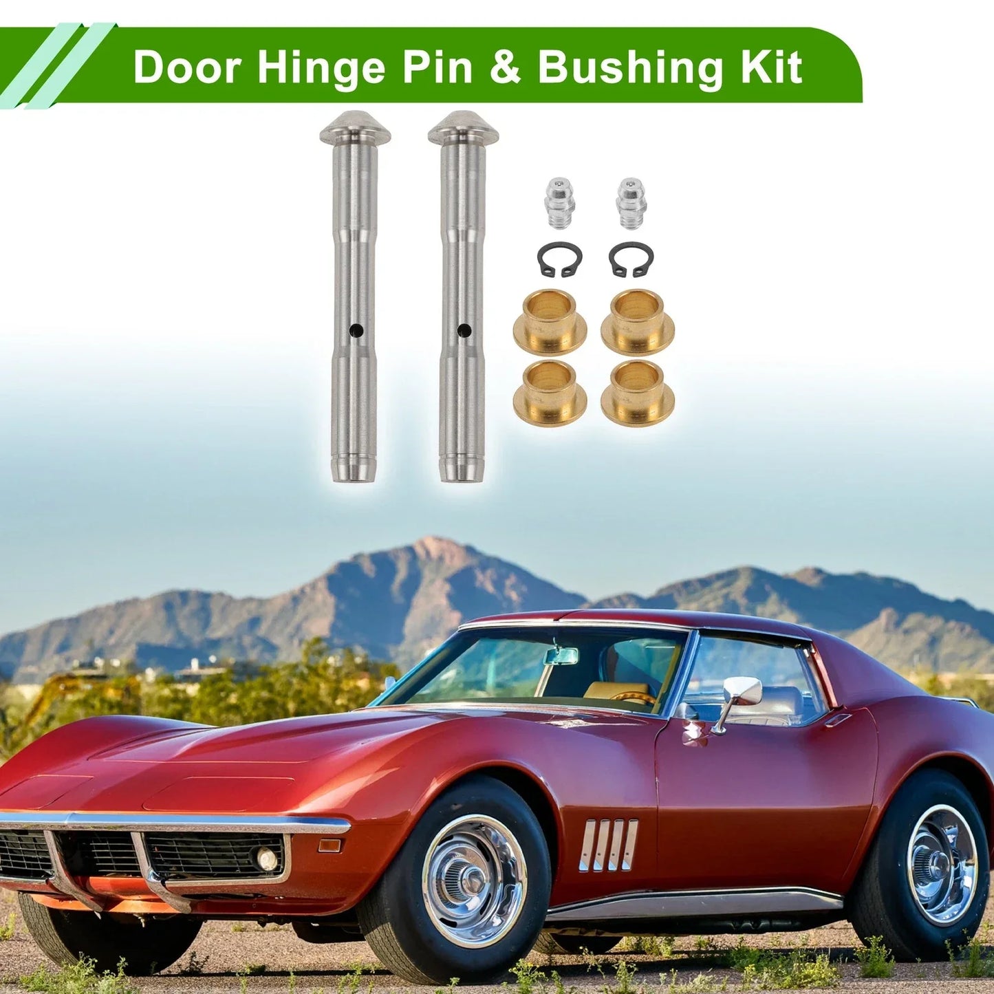 Door Hinge Pin & Bushing Kit for Chevrolet Express (2003-2023) 1 Set