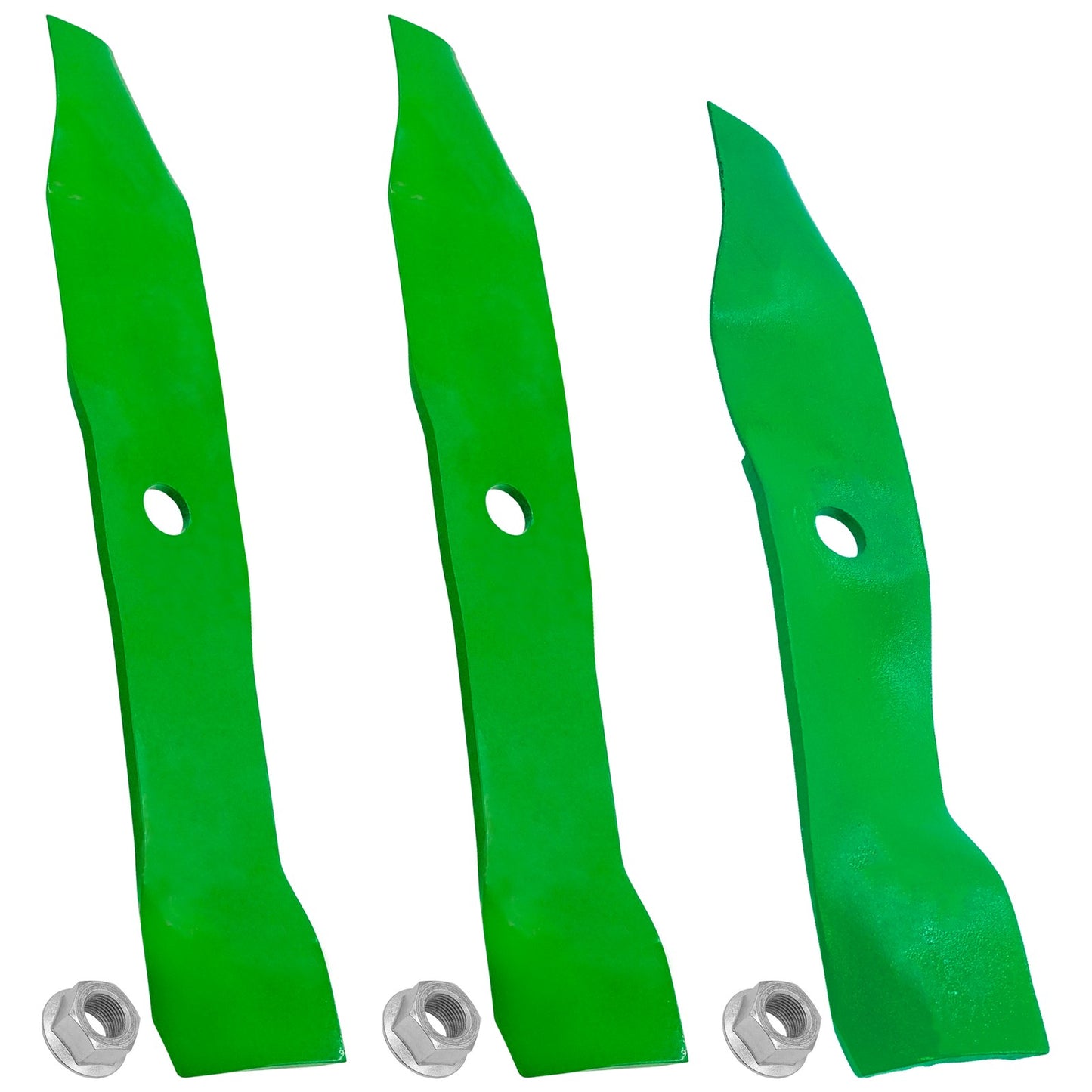 Deck Blades 46 Inch Replacement with Nuts for Cub Cadet LT1045 LT1046 (2010–2018)