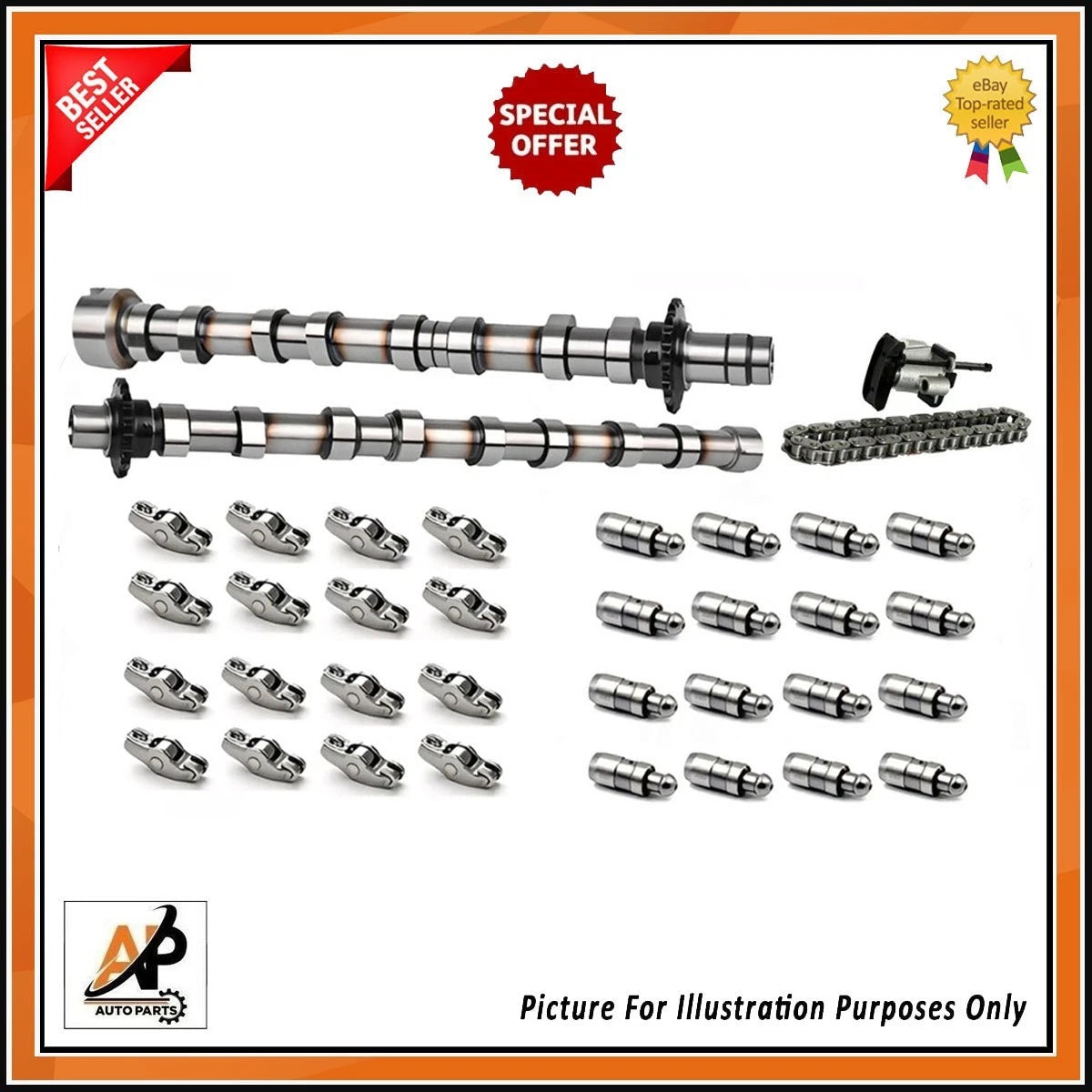 Full Camshaft Kit Replacement with Cam Chain for Citroen 2.0 BlueHDi (2010–2016)
