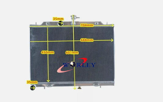 Aluminum Radiator & Fans for Nissan X-Trail T31 2.0L Turbo Diesel (2007-2013)