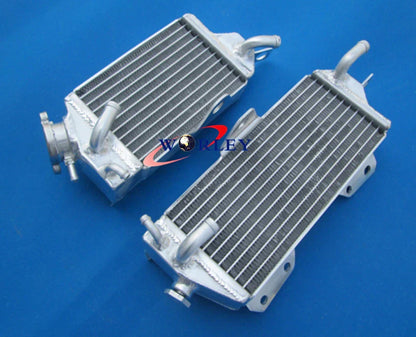 Aluminum Radiator + Blue Hoses for Kawasaki KX125 KX 125 (1990-1991)