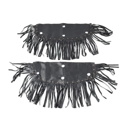Front Rider Floorboard Fringe Covers for Honda, Yamaha, Harley