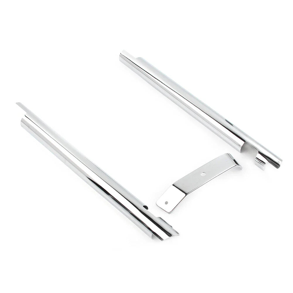 Chrome Down Tube Frame Covers for Harley Softail Twin Cam (2000-2006)