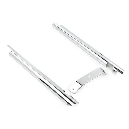 Chrome Down Tube Frame Covers for Harley Softail Twin Cam (2000-2006)