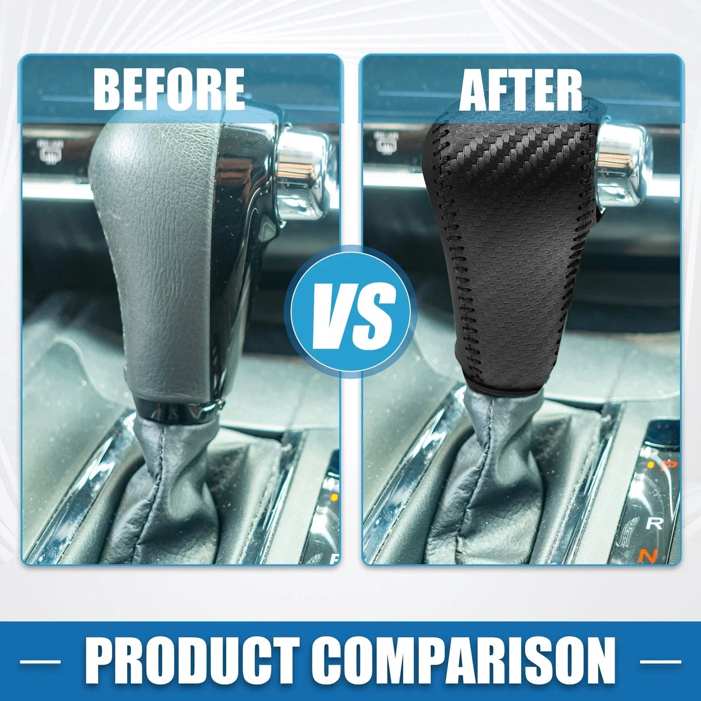 Gear Shift Lever Cover for Honda HR-V 2016-2022 Black