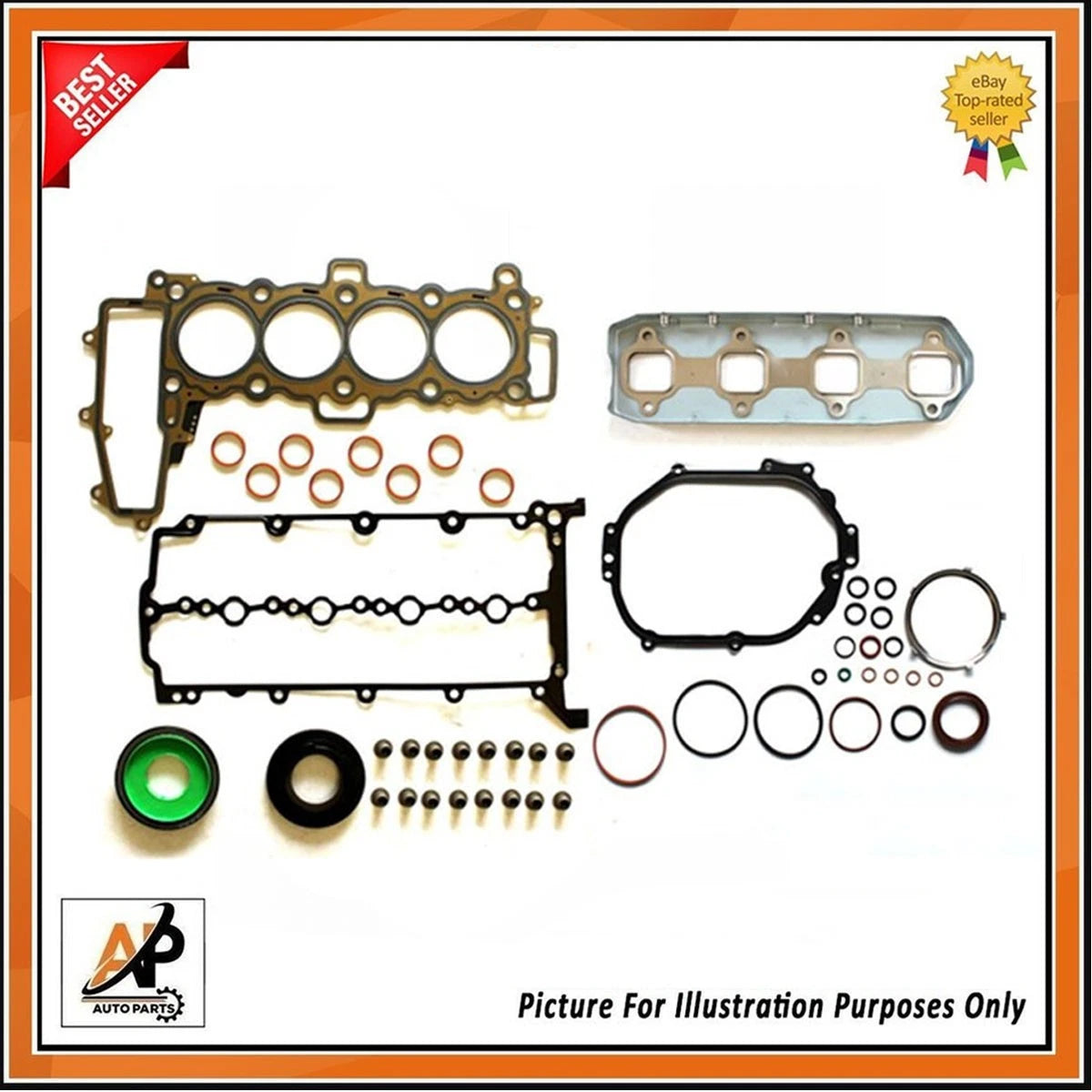 Full Gasket Set for Jaguar Land Rover 2.0 Diesel (204DTD) Engine (2009–2017)