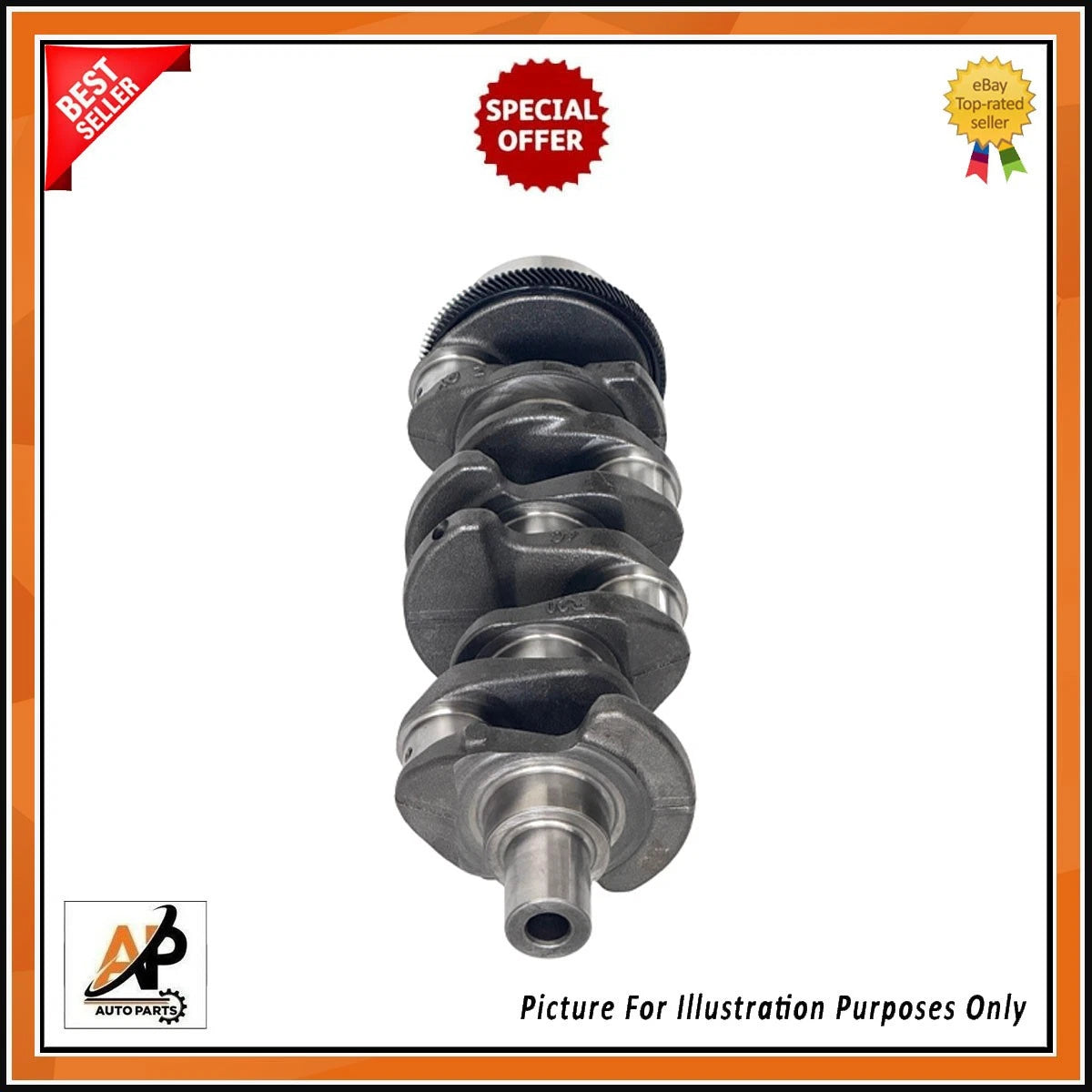 Crankshaft OEM Replacement Alloy Steel for Hyundai iX35 Tucson (2004–2020)