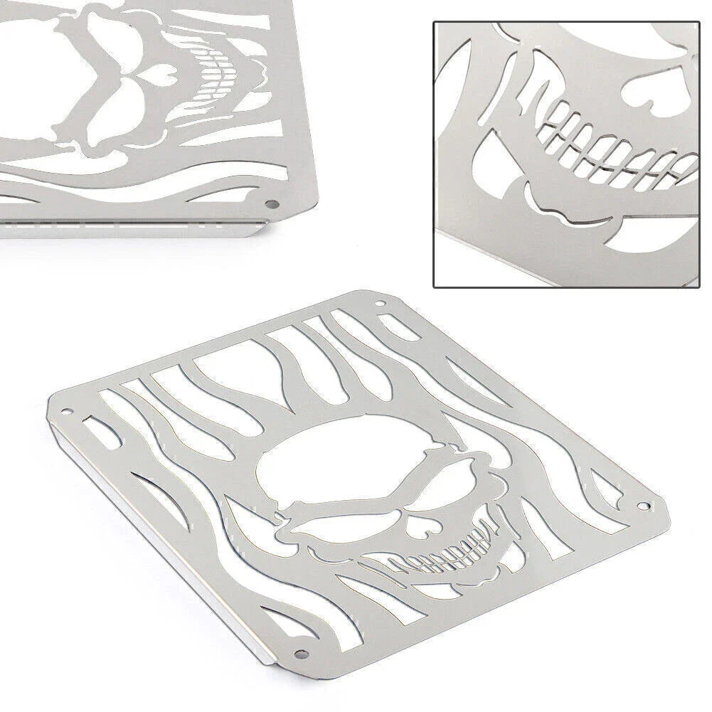 Skull Stainless Radiator Grill Guard Cover for Kawasaki Vulcan VN400/800 (95-06)