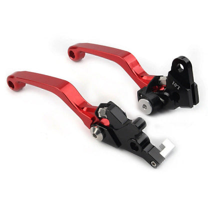 Red CNC Pivot Brake Clutch Levers for Honda XR250 XR400 (1995-2007)
