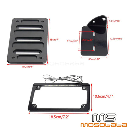 LED Rear Turn Tail Light License Plate Bracket Frame for Sportster S (2021-2023)