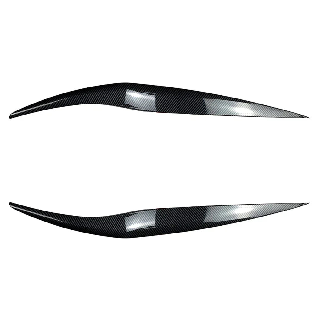 Carbon Fiber Front Headlight Eyebrow Cover Trim for Ford Fiesta (2013-2017)