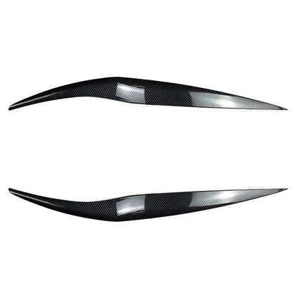 Carbon Fiber Front Headlight Eyebrow Cover Trim for Ford Fiesta (2013-2017)