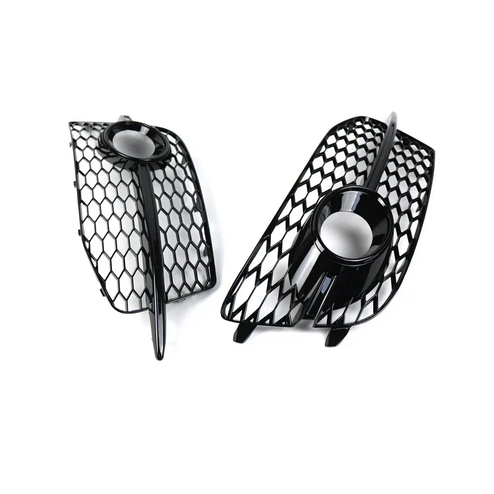 Honeycomb Front Grille Fog Light Covers for Audi Q3 (2012-2014)