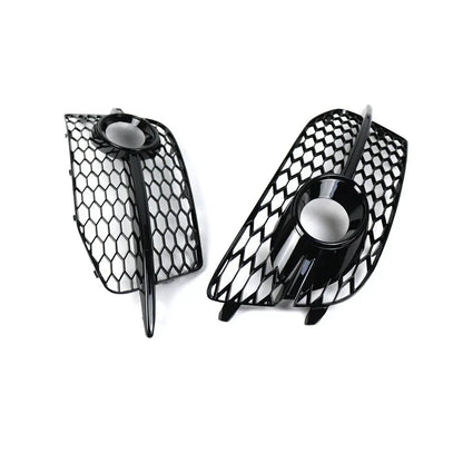 Honeycomb Front Grille Fog Light Covers for Audi Q3 (2012-2014)