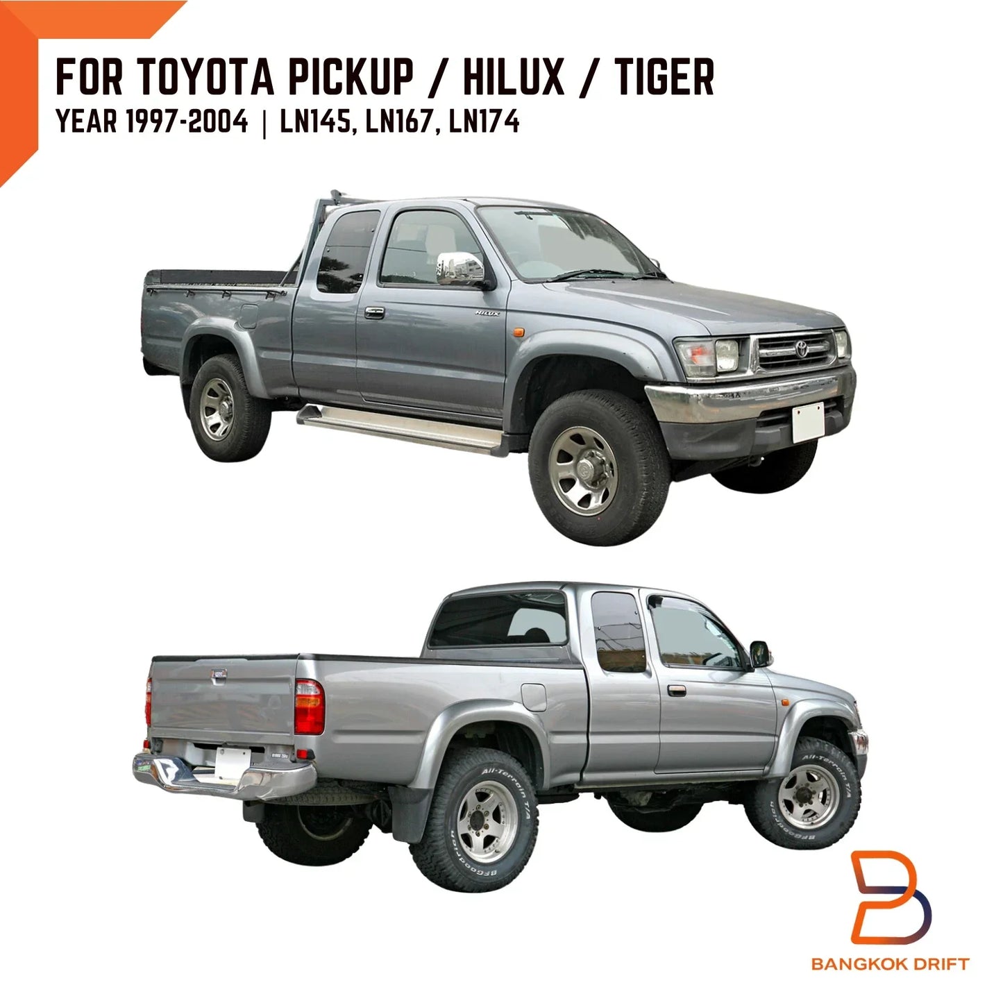 LED Smoke Tail Light for Toyota Hilux Ute LN147 LN167 LN174 (1998-2004)