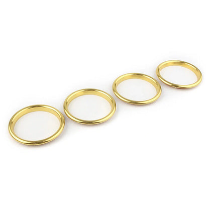 4 x Air Vent Outlet Ring Covers for Audi A3 2012-2019 Stainless Steel Yellow