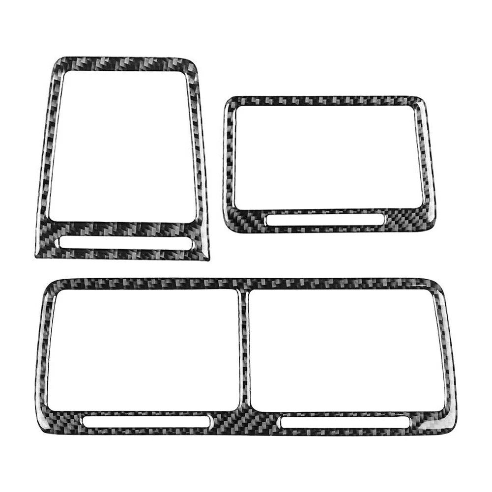 3 x Carbon Fiber Interior Air Vent Outlet Covers for Dodge Challenger (2008-2014)