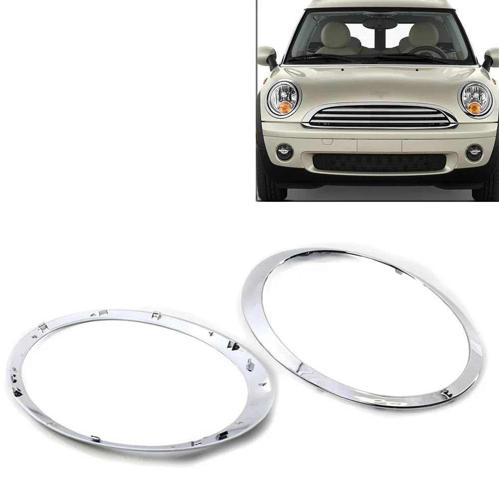 Chrome Headlight Trim Ring for BMW MINI R55 R56 R57 R58 R59 (2007-2013)