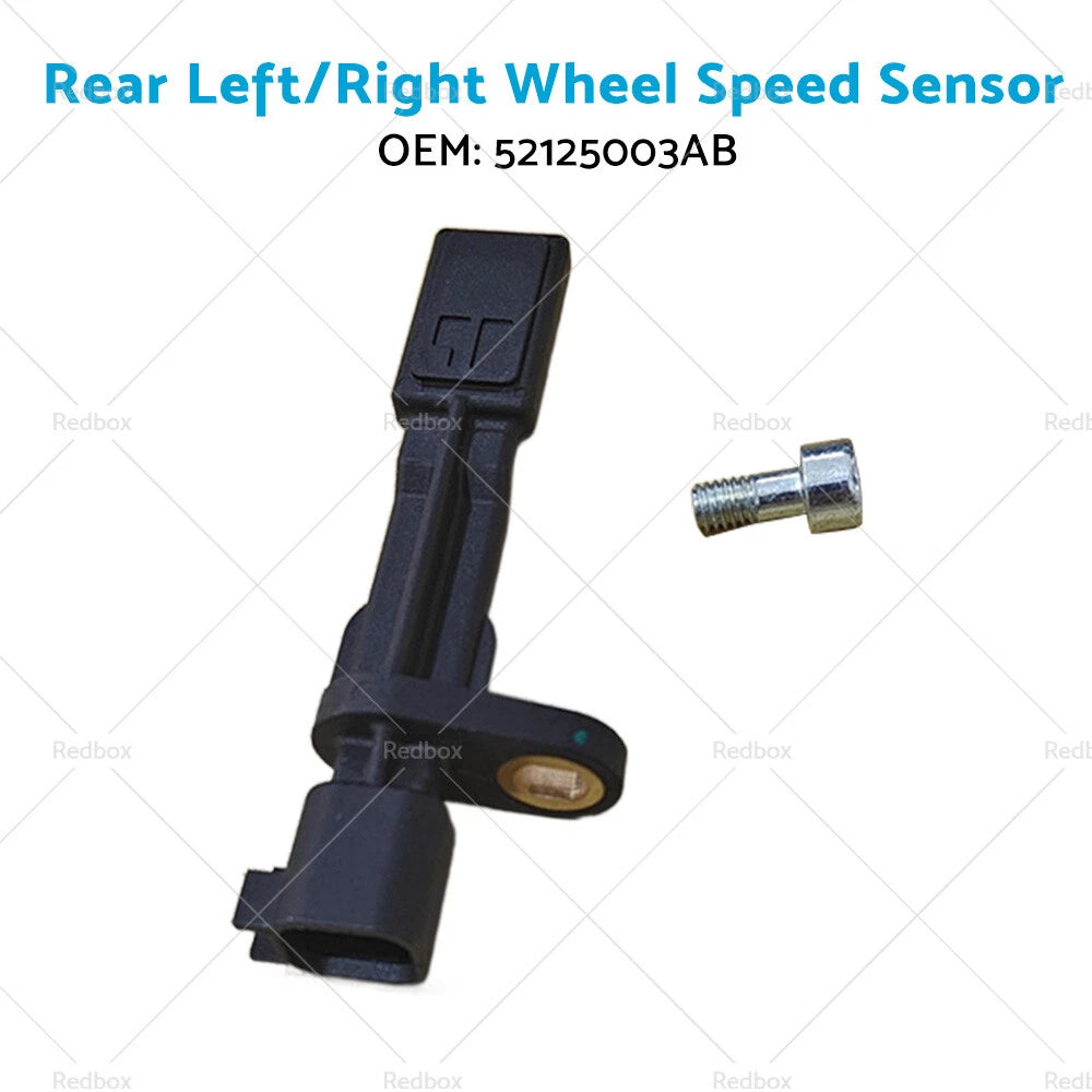 Front Rear LH/RH ABS Wheel Speed Sensors for Jeep Wrangler (2007-2017)