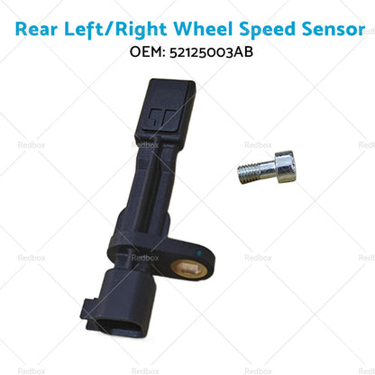 Front Rear LH/RH ABS Wheel Speed Sensors for Jeep Wrangler (2007-2017)