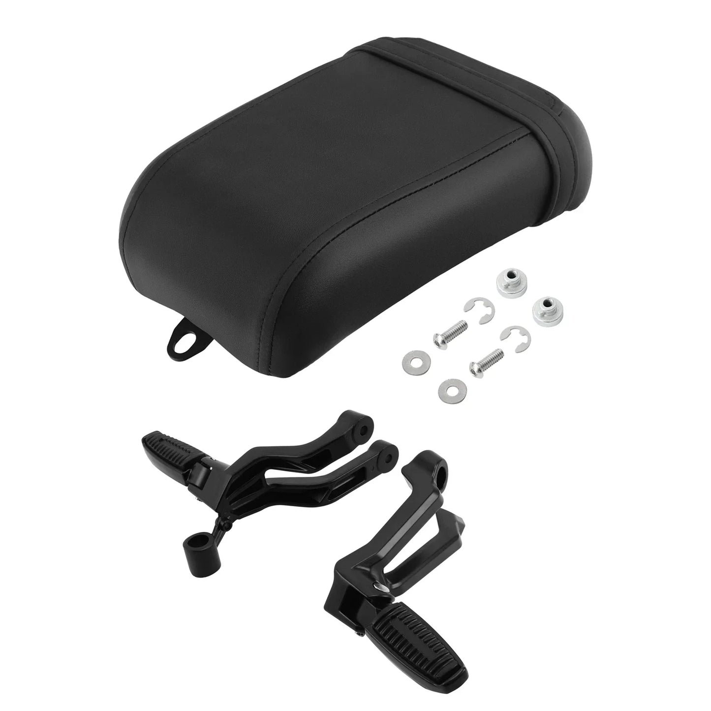 Black Passenger Seat Foot Pegs Bracket for Harley Nightster RH975S (2022-2025)