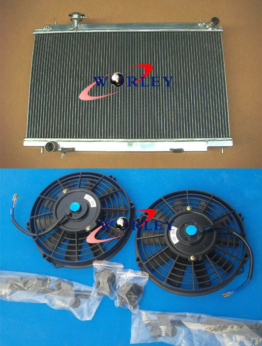 Aluminum Radiator & Fans for Nissan Fairlady 350Z Z33 (2003-2006)