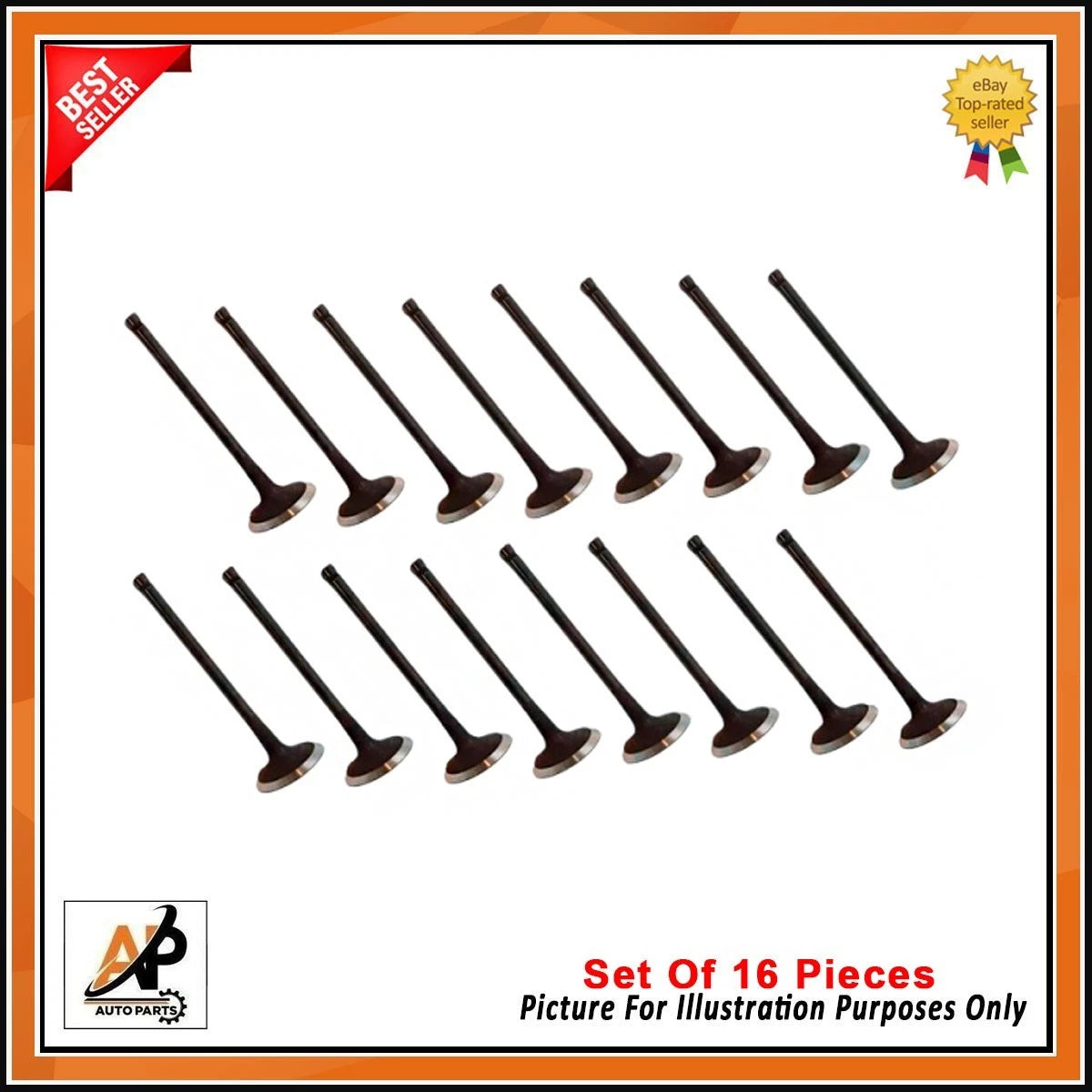 Engine Intake Valve Kit 16 Piece Replacement for Jaguar XJ XF XK (2005–2017)