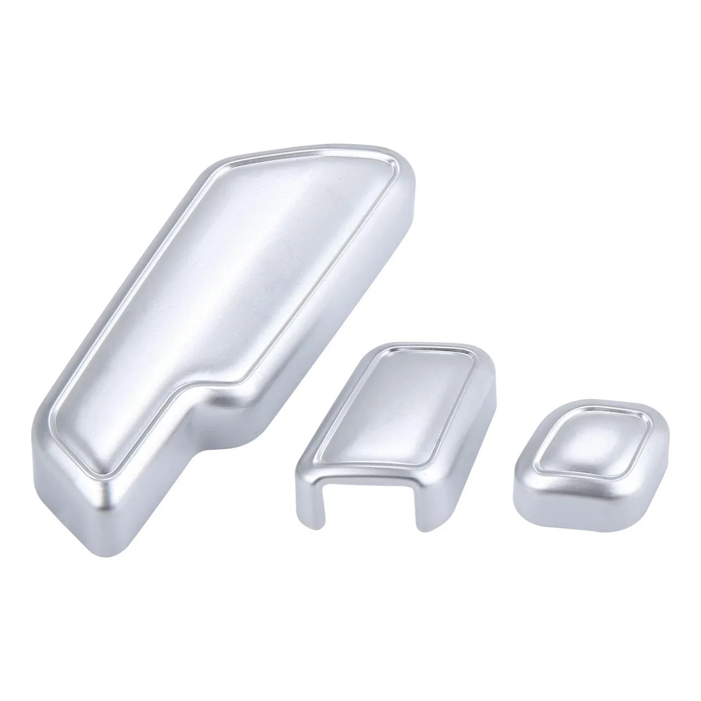 6 x Silver Tone Door Seat Adjust Button Switch Covers for Mercedes Benz B180