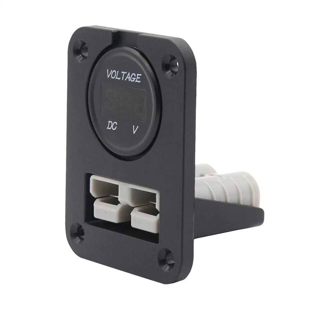 50 Amp Plug Socket w/ Voltmeter for Anderson Caravan Boat Camper