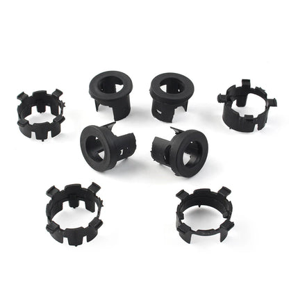8 Pcs Black ABS Front Bumper Radar Probe Brackets for Jeep Wrangler (2018-2022)