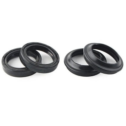 4 x Black Oil Seals Dust Seals for Front Fork Damper Shock Absorber (All Years)
