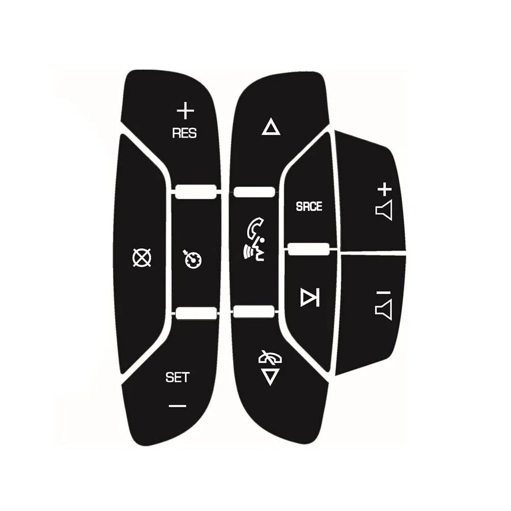 Steering Wheel Navigation Radio Button Stickers for Chevrolet Escalade (2002-2023)