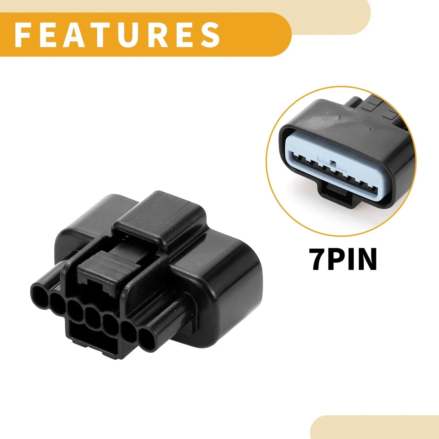 7 Pin Mass Air Flow Meter Sensor Connector Plug for Dodge (No MD336501)