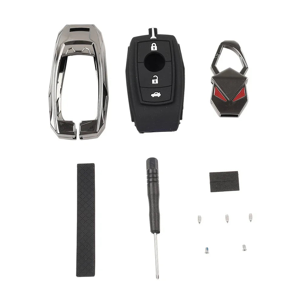 Key Fob Case Cover for Benz A B C E S Class CLA CLS GLC GLE GLS Black