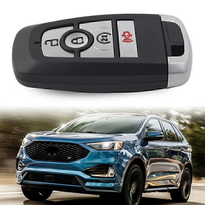 Replacement Remote Key Shell Fob 4 Button for Ford Edge (2017-2020)