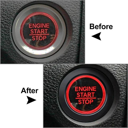 Engine Start Stop Button Trim for Honda Civic 2016-2021 Red
