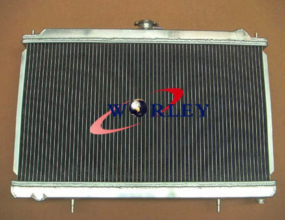 3 Row Aluminum Radiator + 2 Fans for Nissan Silvia S14 S15 240SX 200SX (1995-2002)