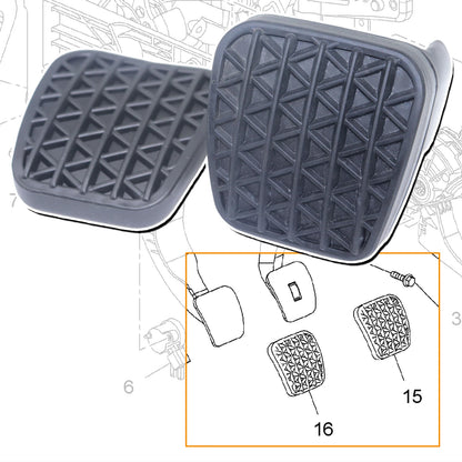 Clutch Brake Pedal Rubber Pad Cover Replacement for Vauxhall Astra J (2010–2015)