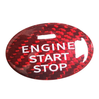 Carbon Fiber Start Stop Button Sticker for Mazda CX-3, CX-4, CX-5, CX-8, MX-5