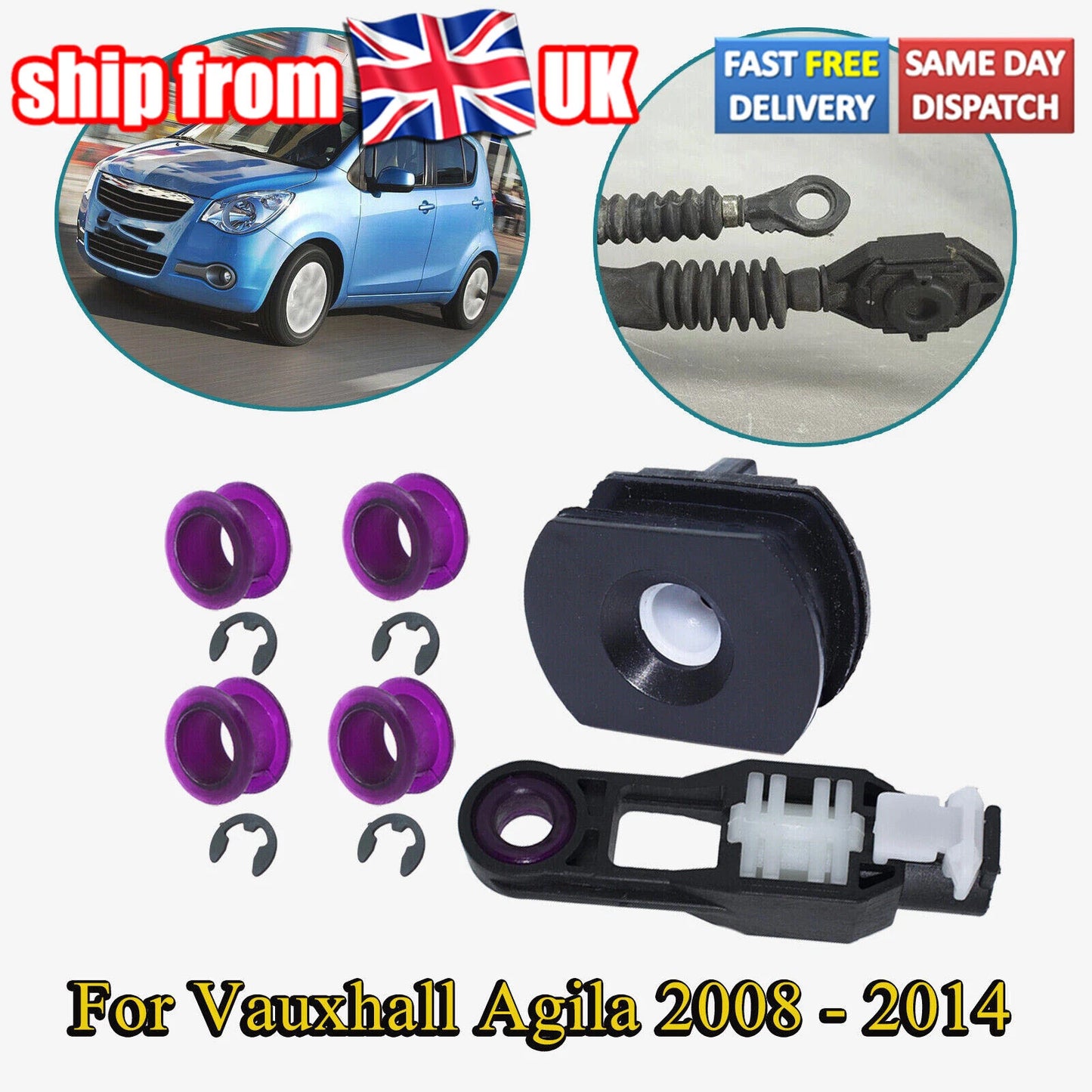 Gear Shifter Cable Bushing Replacement for Vauxhall Agila (2008–2014)