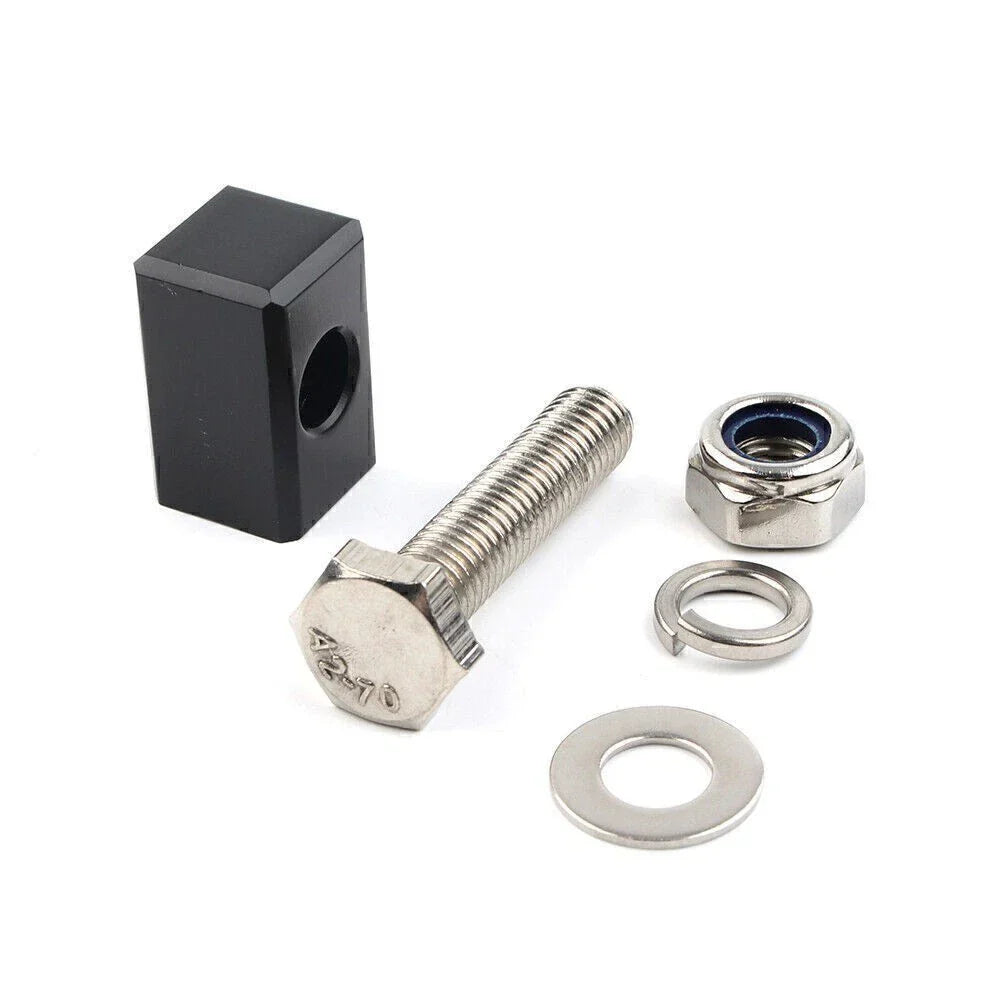 Headlight Mounting Block Bracket for Harley Custom Motor Black