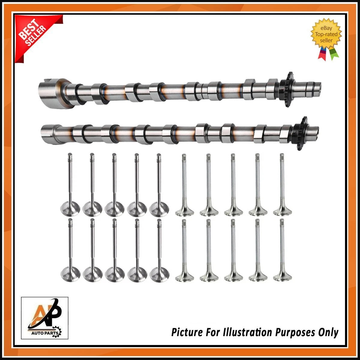 Camshaft with Inlet and Exhaust Valves for Citroen DS4 C4 C5 C8 2.0 HDi (2012–2016)